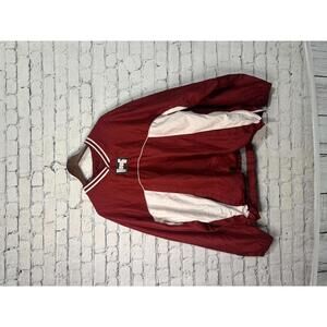 58 Sports Vintage Arkansas Razorbacks Pullover Windbreaker Jacket XL